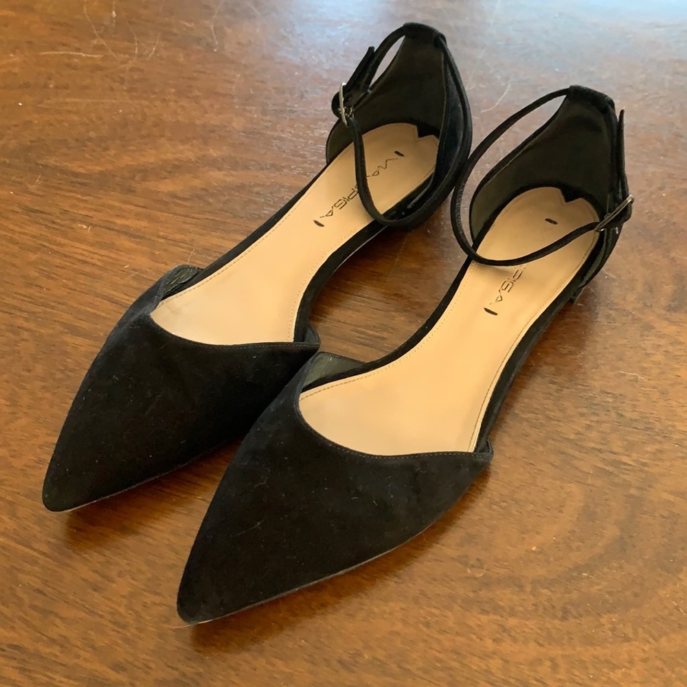Via Spiga black pointed flats